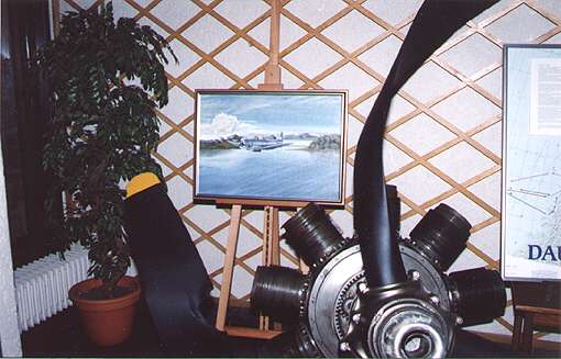 Salvaged Engine of SBD 4-B-19 Salvaged Engine of SBD 4-B-19
