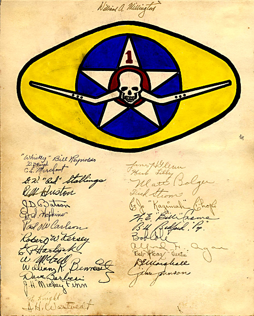 VMF-124 patch with signatures