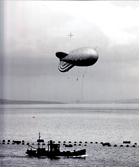 Barrage Balloons, Scapa Flow, Scotland Barrage Balloons, Scapa Flow, Scotland