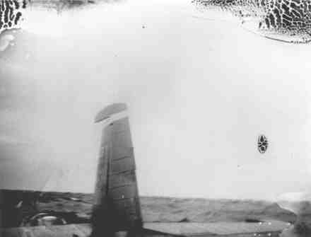 Tail of TBM Just Before Plane Sank