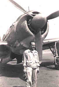 Lt(gj) Don Dondero with SB2C Helldiver