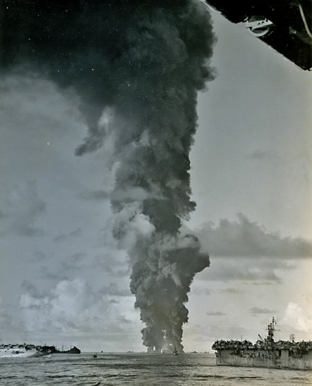 USS Mississinewa Explodes, 1944