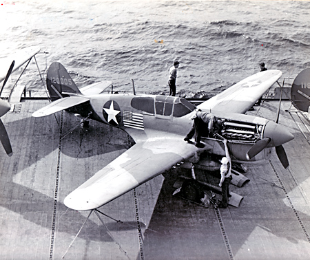 P-40 aboard USS Ranger - 1943 P-40 aboard USS Ranger - 1943