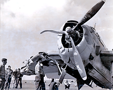 TBF Avenger Crash - USS Ranger - 1943 TBF Avenger Crash - USS Ranger - 1943