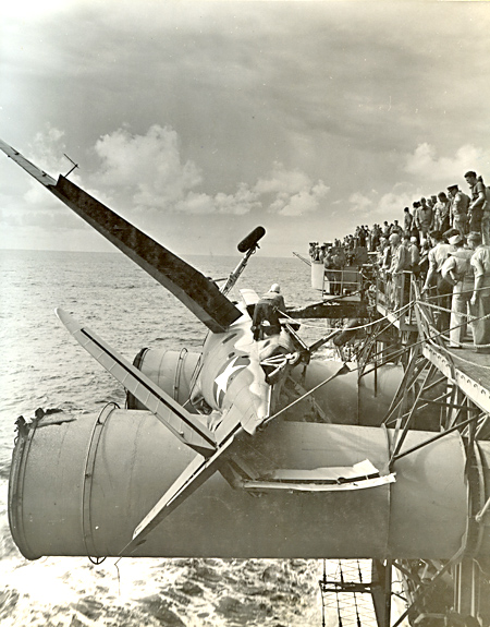 TBF Avenger Crash - USS Ranger - 1943