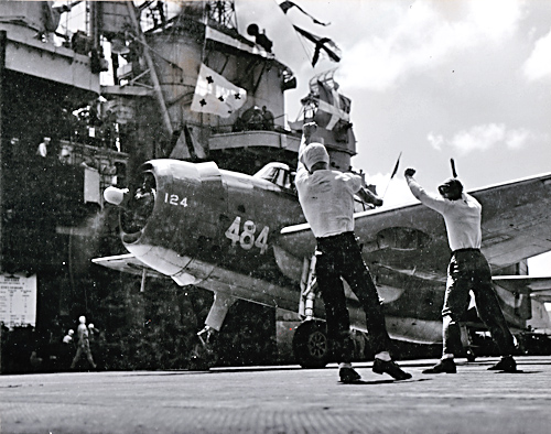 VT-4 Avenger Takes Off for Tokyo Strike