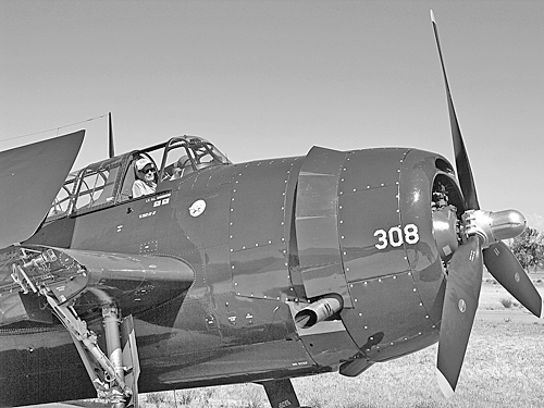 Thomas in TBF Avenger Thomas in TBF Avenger